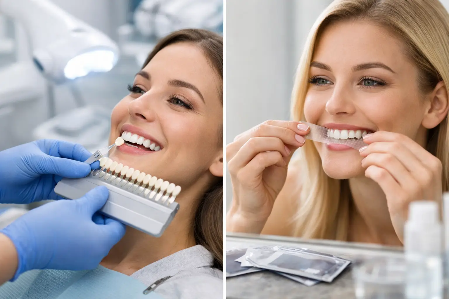 Professional Whitening vs Whitening Strips