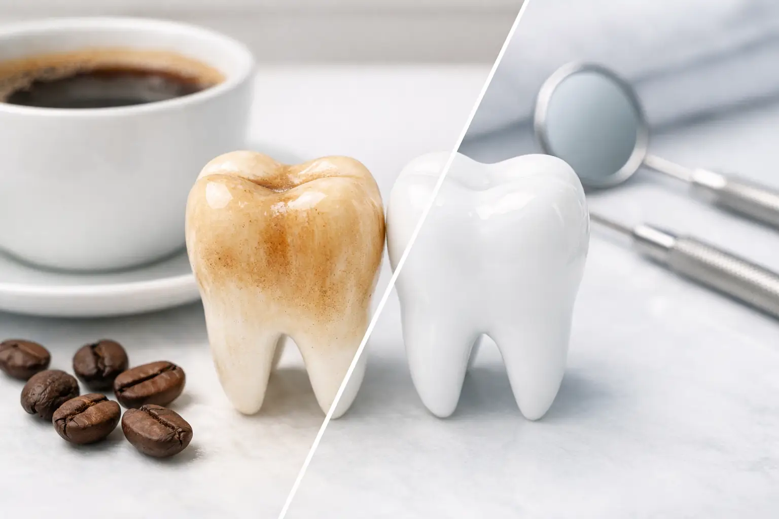 Coffee Stain Whitening Before and After Results
