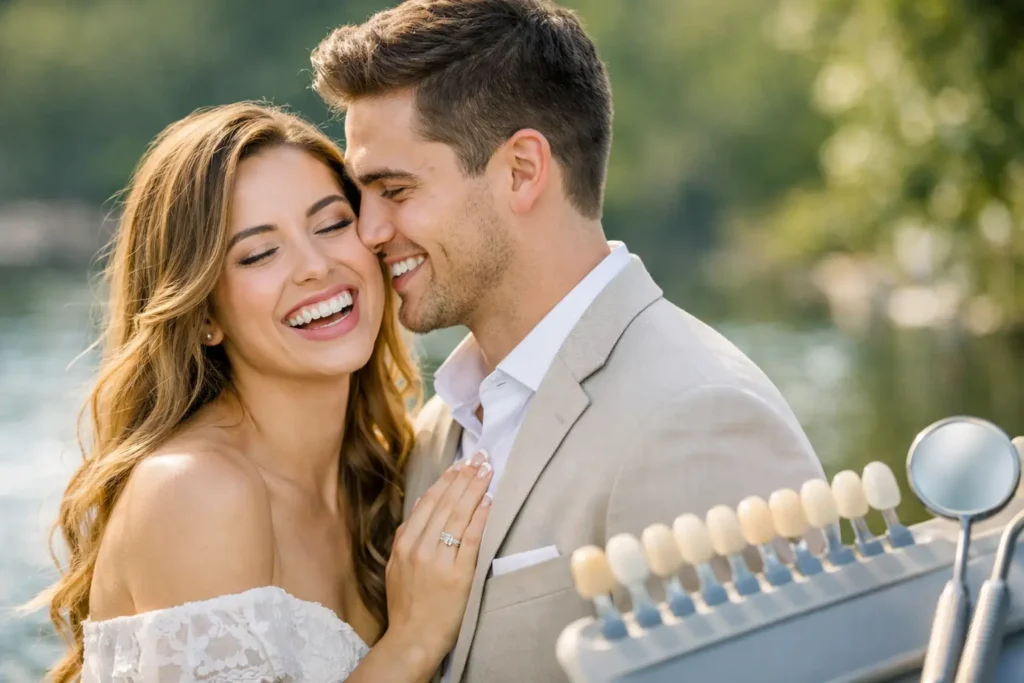 Professional Whitening for Engagement Photos