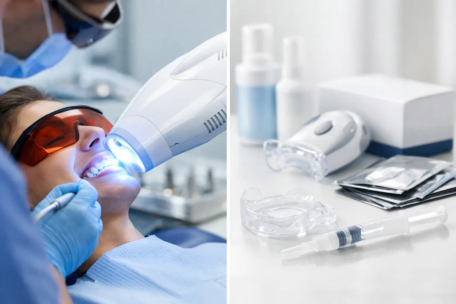 Professional Whitening vs Drugstore Kits